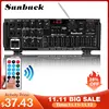 SUNBUCK 2000W 5.0 bluetooth 2 Channel Audio HiFi Amplifier Stereo 326BT DC 12V 220V AV Amp Speaker Reverb Equilibrium 1