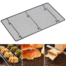 Антипригарная проволочная охлаждающая подставка для жарки, противень для выпечки, решетка для духовки, инструмент для выпечки E2S