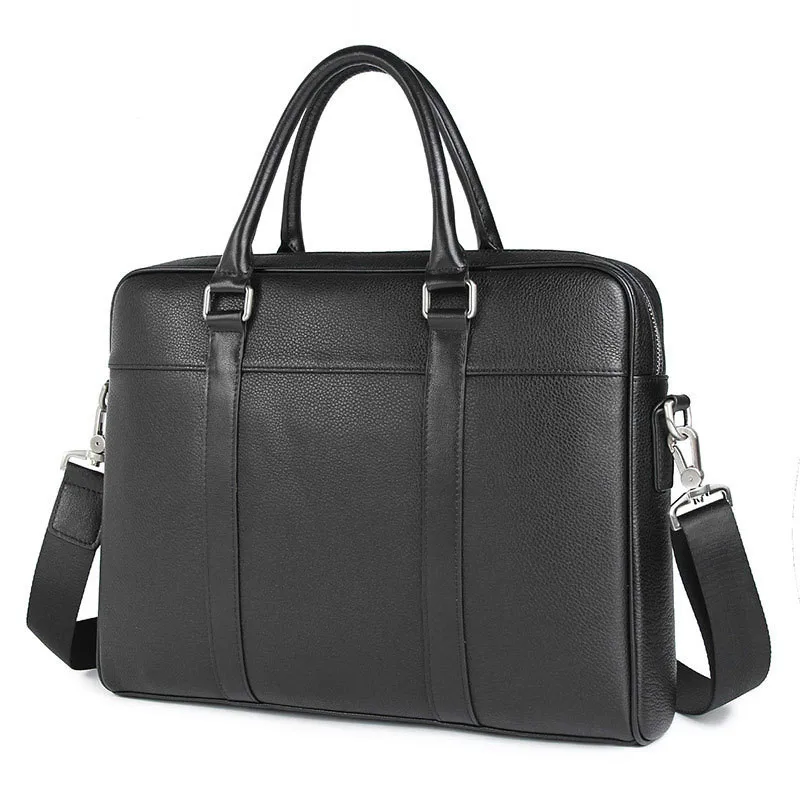 Мужские деловые портфели, сумка-мессенджер, винтажная сумка из натуральной кожи на плечо, кожаная сумка для ноутбука, черная сумка Maletines Hombre Cuero