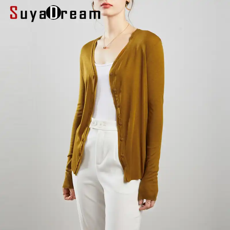 silk cardigans