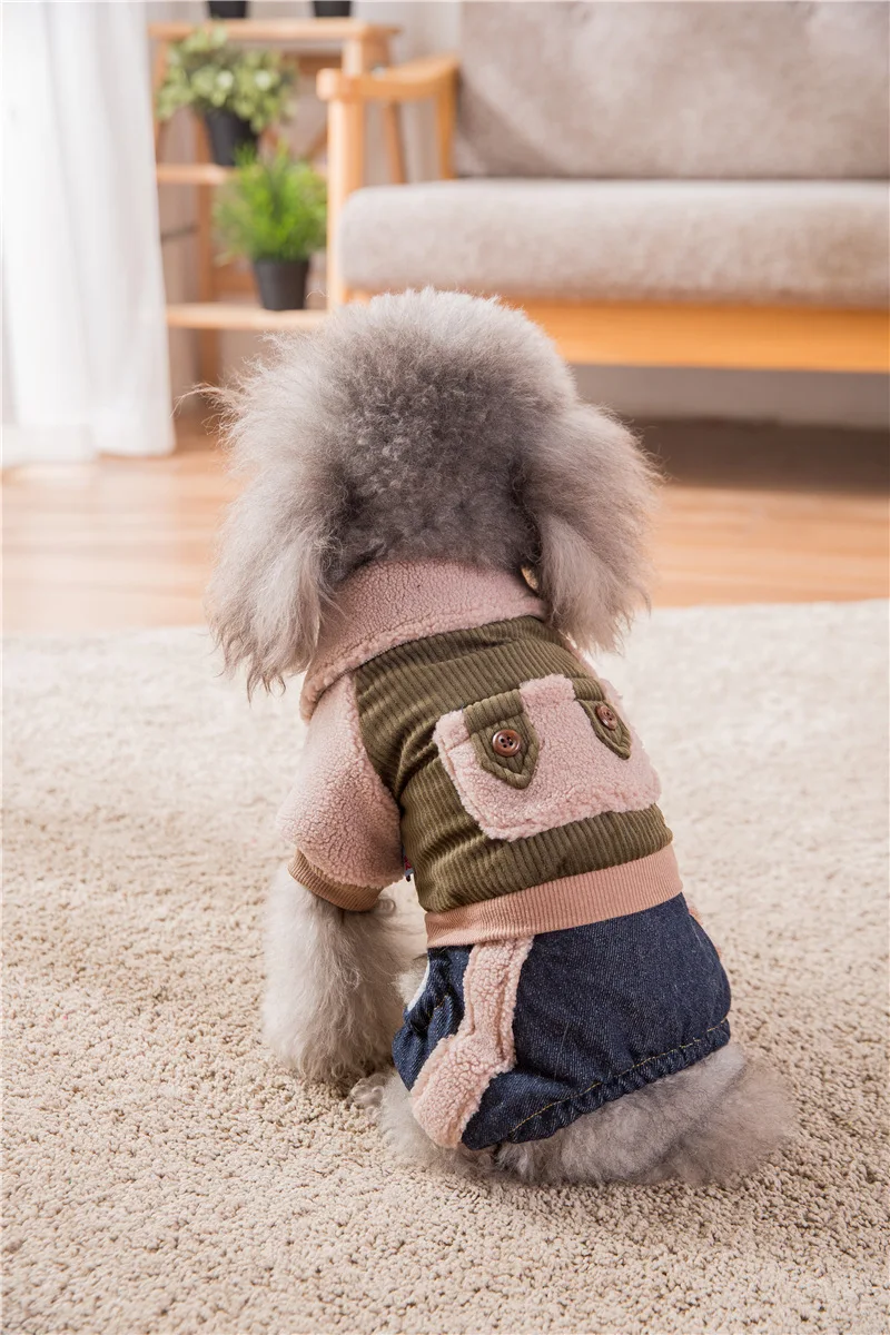 Hipidog осень зима теплая кошка курта для собак Pet хлопковое пальто дропшиппинг