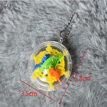 

2 Pcs High Quality 30 Barriers Mini Ball Maze Intellect 3d Puzzle Toy Balance Barrier Magic Labyrinth Puzzle Toy