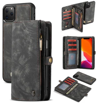 

Retro Leather Purse Case for IPhone 11 Pro X XR XS Max Luxury Magneti Card Holder Wallet Cover for IPhone 8 7 6 6S Plus