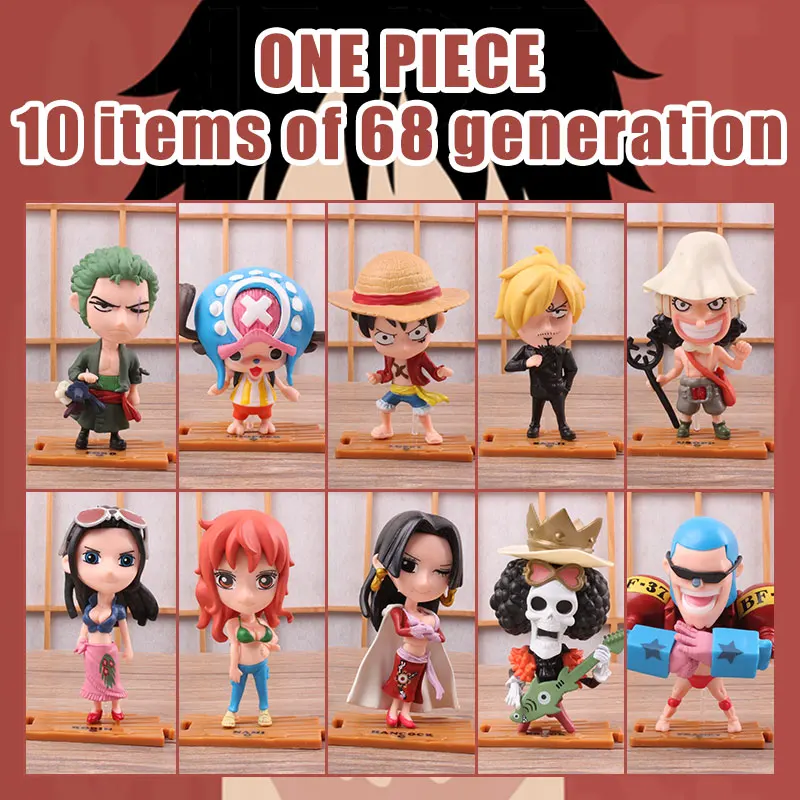 

Anime One Piece Luffy Roronoa Zoro Ace Chopper PVC Action Figure Going Merry Doll Collectible Model Toy Christmas Gift