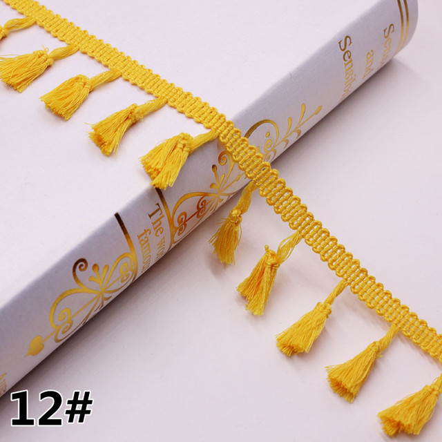 Cotton Fringe 5/10Yards 4.0cm Lace Tassel Trimming Colorful Ribbon Garment Sewing Accessory Curtain Decorative