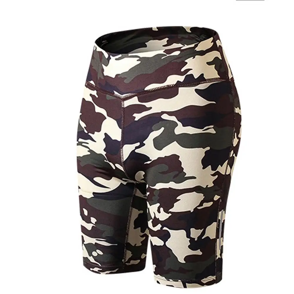Camouflage KAKA7 шорты для йоги спортивная одежда женские для фитнеса летние спортивные шорты из спандекса с карманами для женщин облегающие короткие леггинсы для тренировок f3 - Цвет: Camouflage