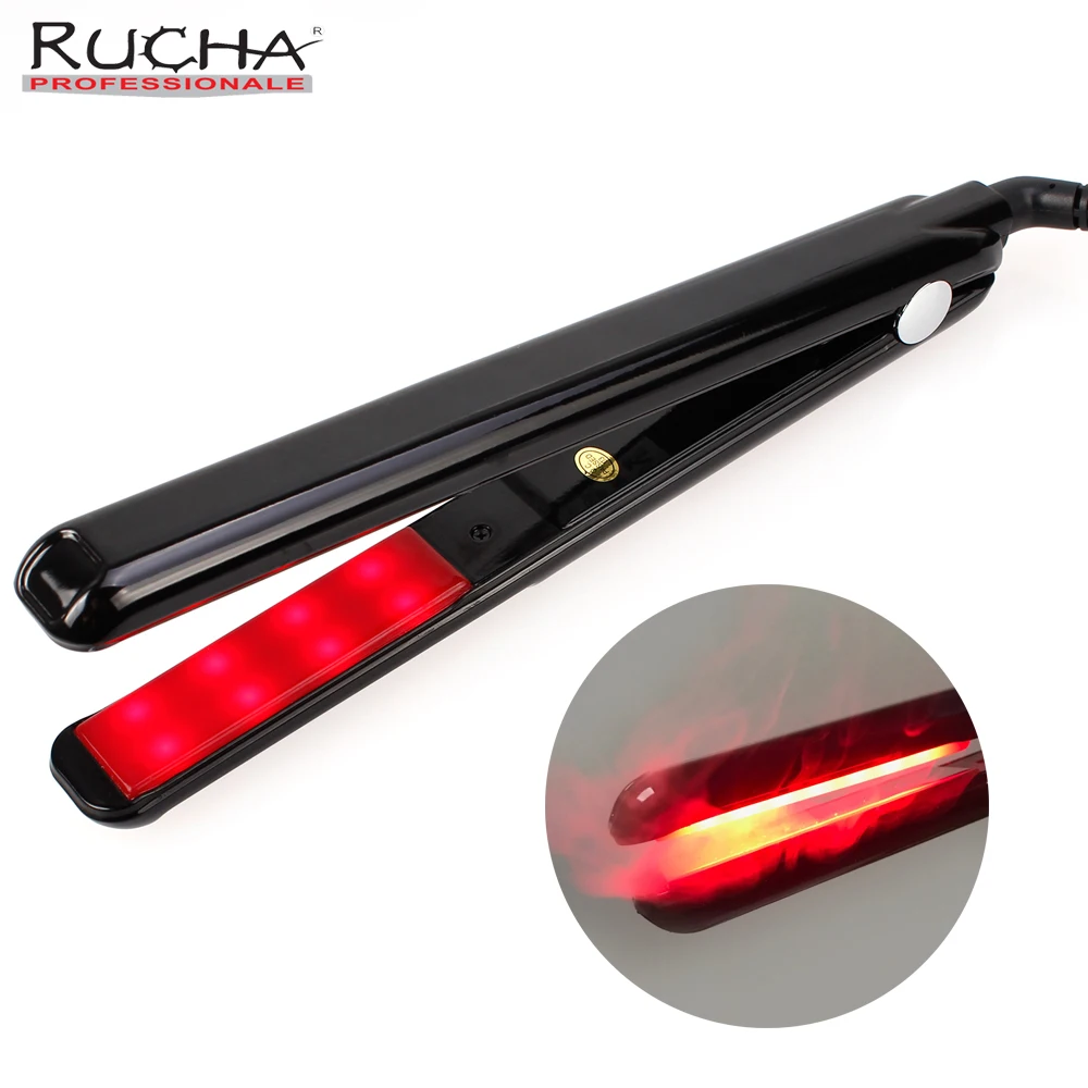 RUCHA Ultrasonic Infrared Hair Care Iron Keratin Treatment Warm Iron Recovers the Damaged with Adjustable Upgraded LCD Display