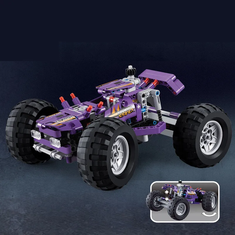 New 2 в 1 Bigfoot Monster Racing внедорожник Jeep Truck Fit Lepinings Technic Building Block Brick Toy детский
