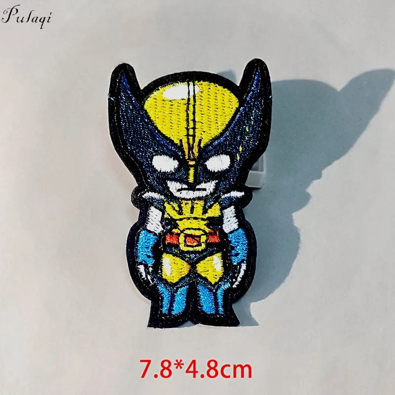 Pulaqi Sequin Avengers Patch DIY Embroidered Patches For Clothing Sew On Patches Cartoon Marvel Stickers Badge Patch For Clothes - Цвет: 5P-PE4186CT