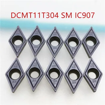 

100PCS Tungsten Carbide DCMT11T304 SM IC907 908 Internal Turning Tool DCMT11T308 Carbide insert Lathe cutter Tool turning insert