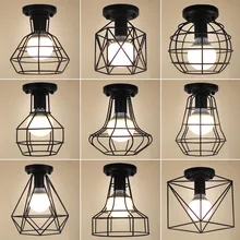 Американский стиль деревенский потолок в Северном европейском стиле Коридорная Прихожая выход на балкон Примерная комната библиотеки Железный арт Лофт Ceil