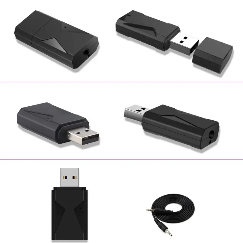 2 в 1 USB Bluetooth 5,0 передатчик приемник 3,5 мм разъем беспроводной стерео Громкая связь адаптер для ТВ ПК автомобиля AUX комплект беспроводной