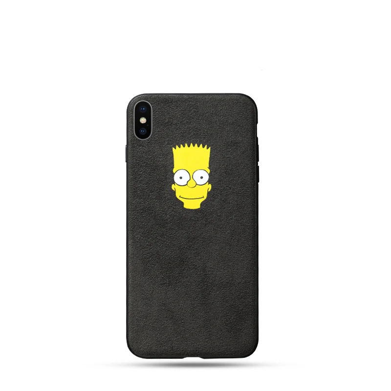 Bart Simpson Чехол для телефона для Apple iphone 7, 8 Plus, 11 Pro X, XR, XS MAX, Роскошный чехол для автомобиля, кожаный чехол для iphone 11 - Цвет: Bart Simpson