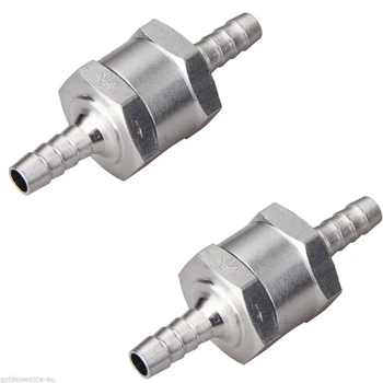 

2pcs 6MM Non-Return One Way 1/4 Inch Air Fuel Oil Check Valve crude oil engine Gas