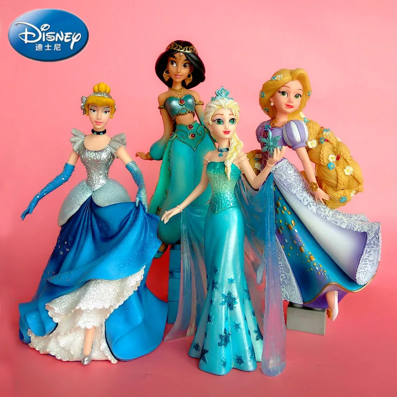20 см Disney high end Aisha queen Жасмин Принцесса длинные волосы Золушка украшение статуи