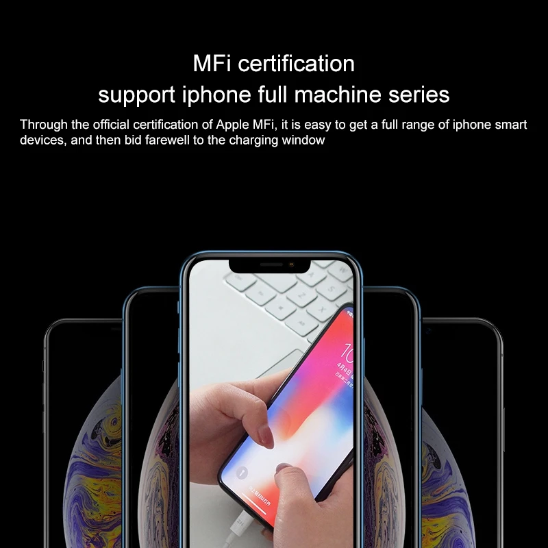 Xiaomi ZMI type-C/USB-C до 8 контактный кабель для зарядки, длина: 1 м