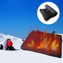 Дальняя инфракрасная наружная Подушка Водонепроницаемая электрическая рыболовная Подушка показывает свет синхронизации USB Подогрев Регулируемый из углеродистого волокна надувной