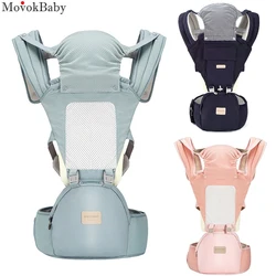 Portabebés ergonómico, mochila, asiento de cadera, eslinga con correa de fijación, capucha para la cabeza para recién nacidos y niños pequeños, accesorios para bebés