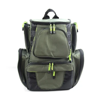 

Portable Travel Multi Pocket Outdoor Durable Men Women Multifunctional Hiking Army Green Camping Large Capacity Fishing Backpack