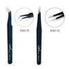 NATUHANA Anti-static Straight Eyelash Extension Tweezers Industrial Precision Curved Straight Lash Eyebrow Tweezers Makeup Tools 2