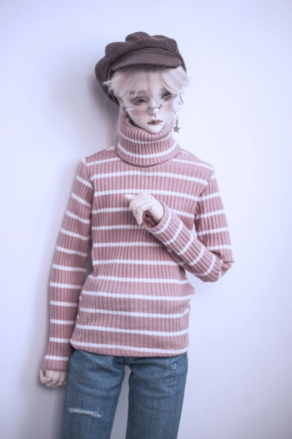 BJD кукольный костюм 1/3 1/4 розовый размер. Красный и зеленый полосатый свитер водолазка со всеми видами леггинсов Кукольный Аксессуар