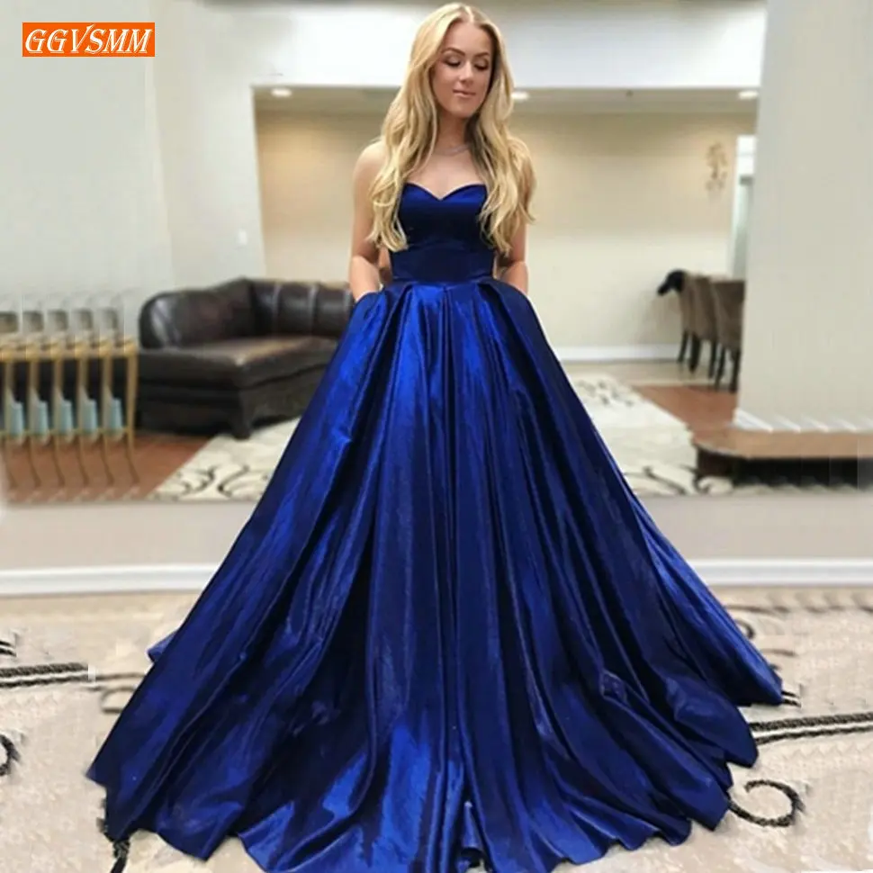 Simple royal blue dress Clearance