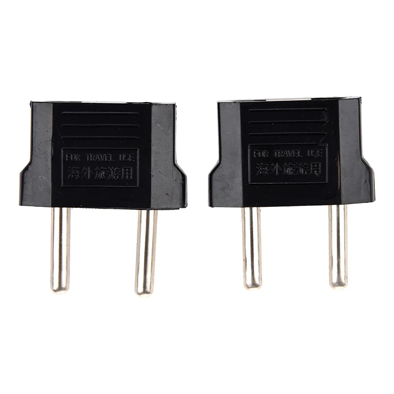 

2 x Converter Plug Adapter American to European Current Plug Black