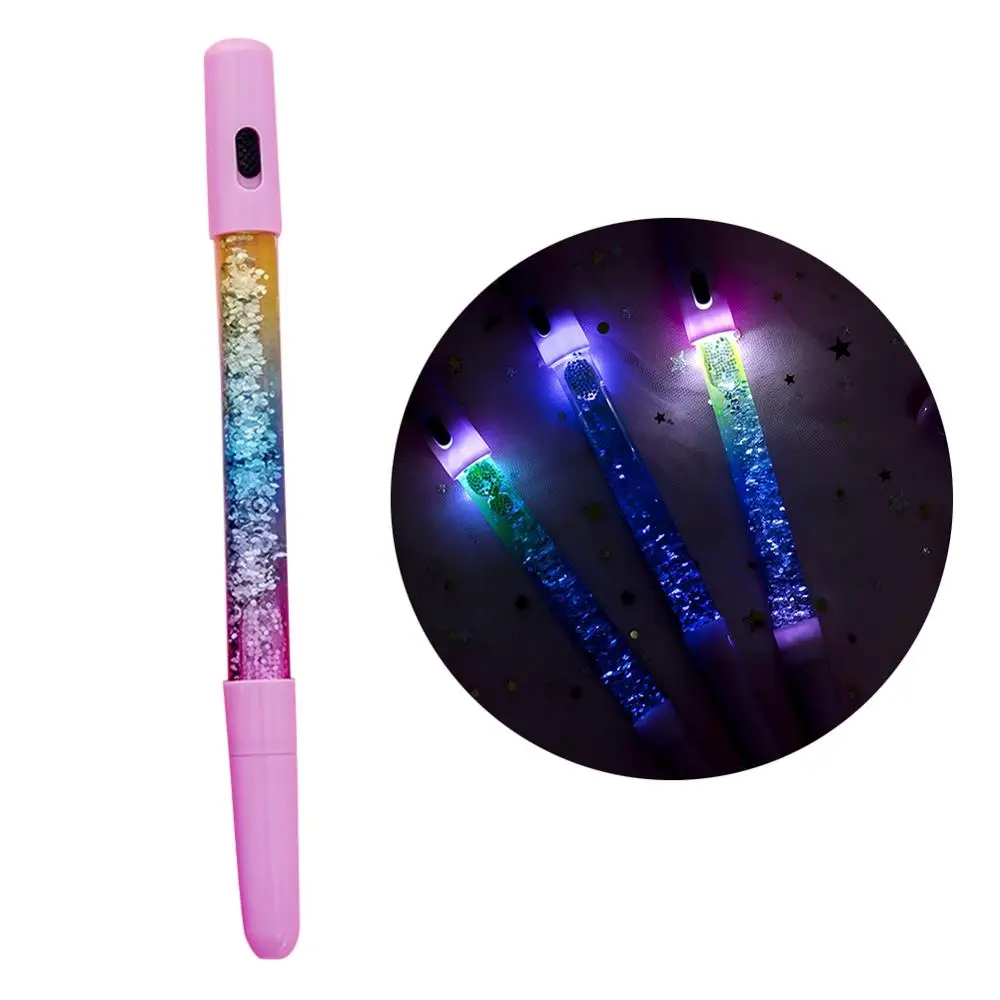 2 шт светящийся гель стакан для чернильных ручек блестки песок движущиеся жидкие школьные принадлежности