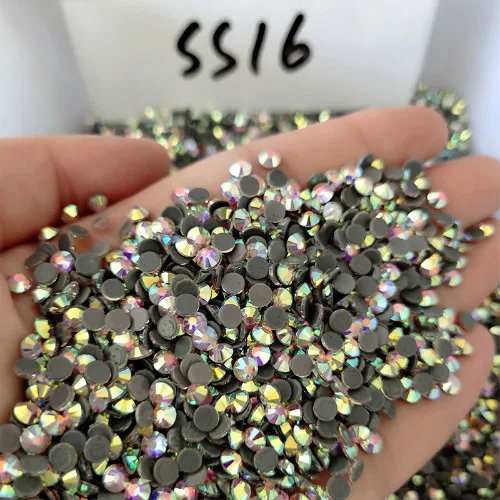 SS16 200Gross Супер яркие Стразы AAA Crystal AB с горячей фиксацией, стеклянные стразы, исправленное железо, стразы для ткани garmen - Цвет: SS16 200Gross