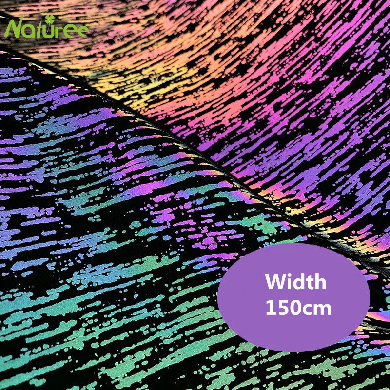 150 см, светоотражающие ткани по двору полиэстер рождественская ткань мягкие зеркальные костюмы DIY украшения