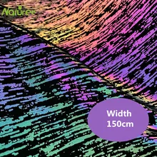 150 см, светоотражающие ткани по двору полиэстер рождественская ткань мягкие зеркальные костюмы DIY украшения