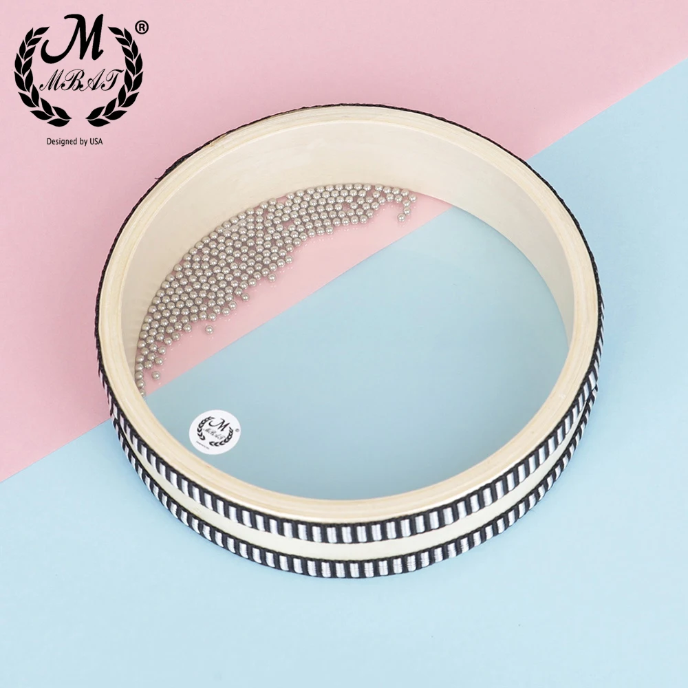MBAT Ocean Wave Bead Hand Drum Gentle Sea Sound Musical Instrument Children Percussion Toys For Baby Kid Early Learning Music