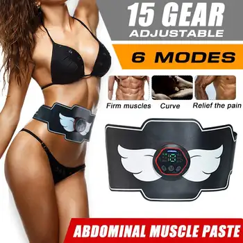 

Adjustable Gear EMS Muscle Stimulator Trainer Fitness Abdominal Training Electric Weight Loss Stickers Body Slimming Massager