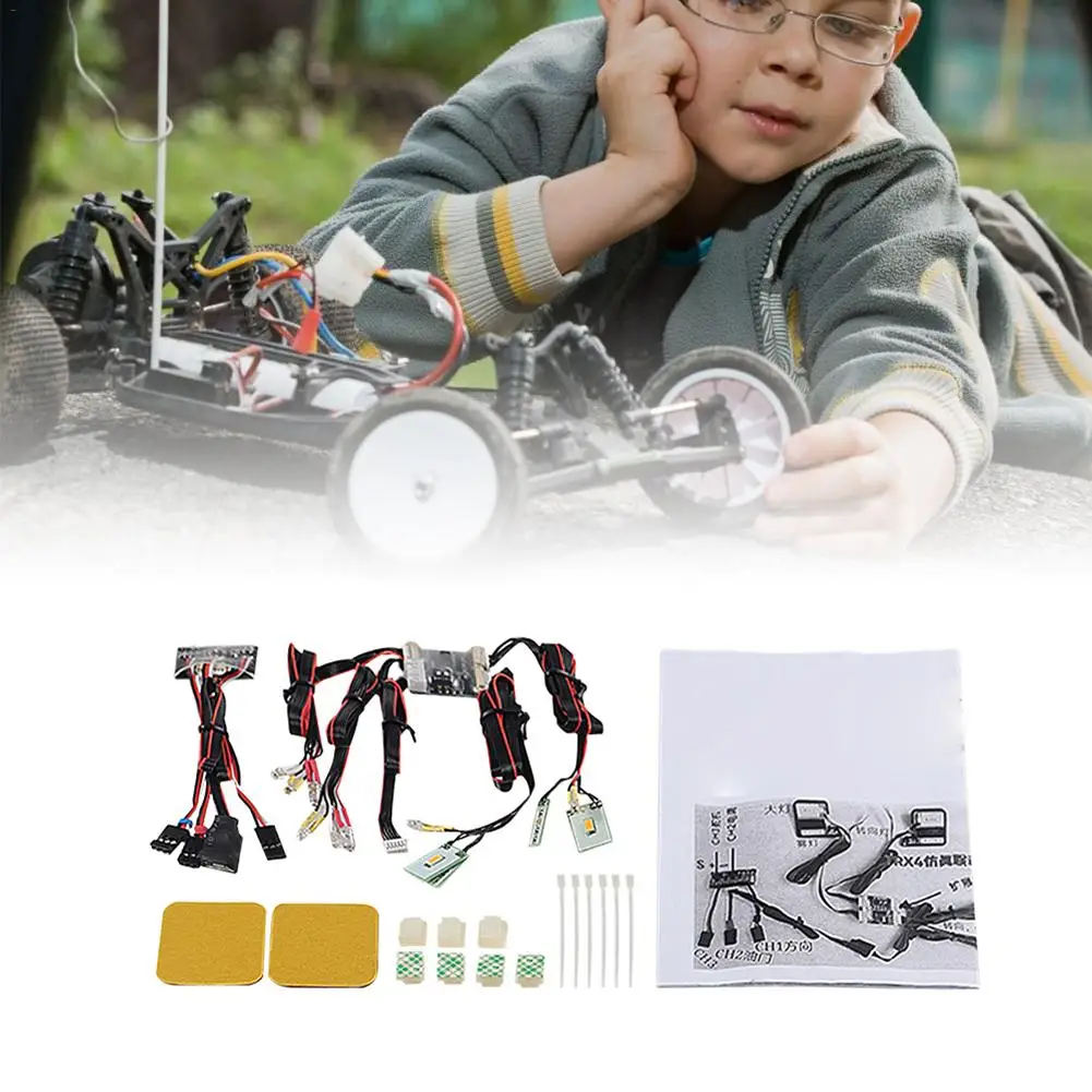 

2019 New 1:10 LED Light Control System for for Traxxas TRX-4 Ford Bronco XLT1 TRX4 Remote Control Climbing Car LED Lamp