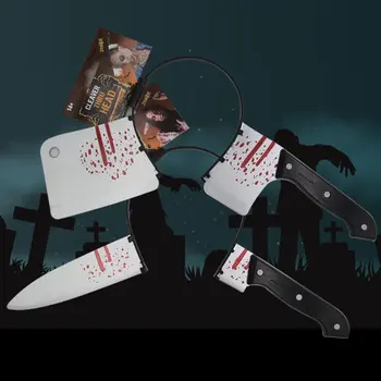 

Halloween Decoration Horror Knife Bloody Machete Halloween Party Supplies Haloween Headband Props for Festival Decoration