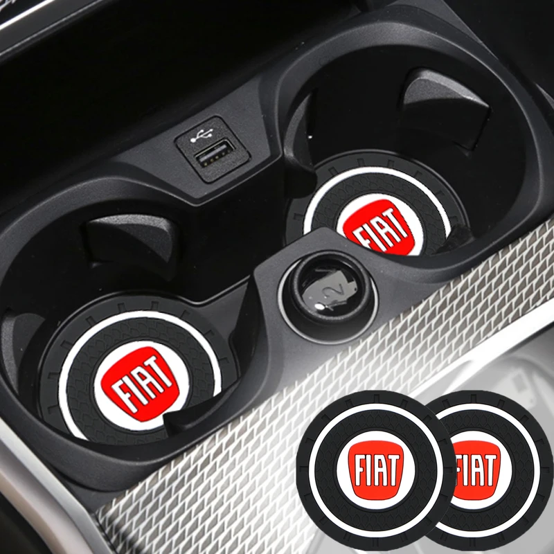 Non Slip Pad Car Coaster Water Cup Holder Slot Mat Auto Accessories