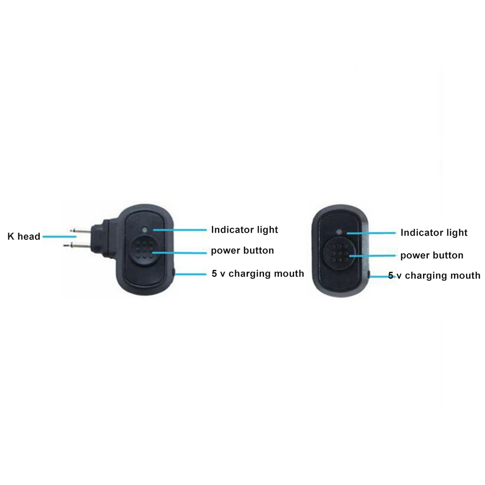 3 in 1 Bluetooth Wireless Headset Earpiece Adapter for Walkie-Talkie