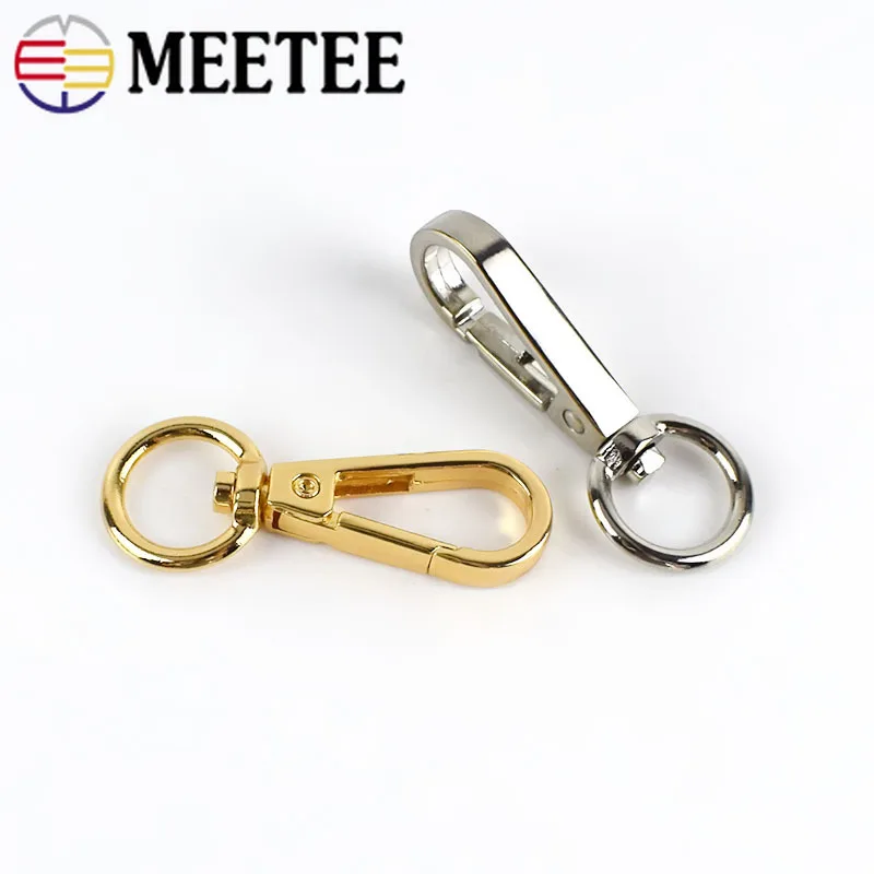 10/50 шт Meetee 13 мм Металлические пряжки Омаров застежки поворотный триггер воротник