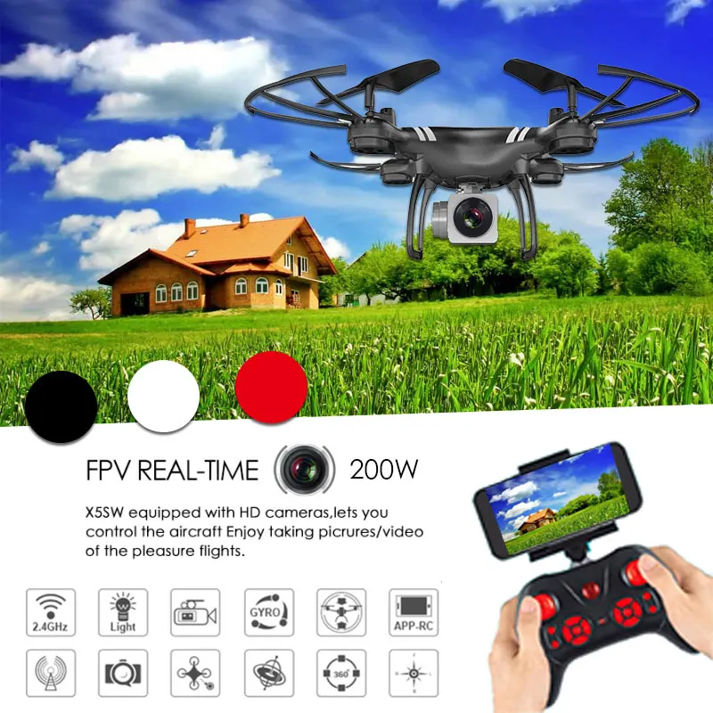 KY101 Профессиональный Дрон для камеры 720p WiFi FPV щетка Пропеллер мотора длинная