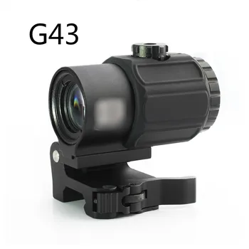 

Tactical G43 3x Magnifier Scope Sight with Switch to Side STS QD Mount Fit for 20mm rail Rifle Gun Hunting accessories