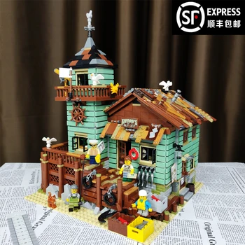 

In Stock The Old Fishing Store 21310 16050 Building Block 2049Pcs Bricks Toy Creator Street view City K8001 6004