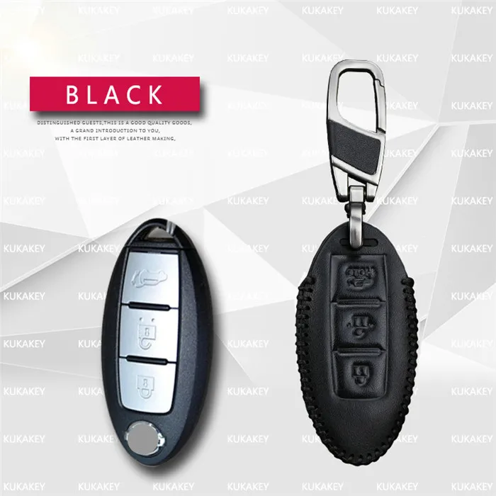Hold 3 Black KUKAKEY ключ чехол Крышка для Infiniti Q30 Q50 FX35 FX QX70 QX60 QX30 G37 G35 G25 EX Livina автомобиль цепь для ключей брелок держатель аксессуары для ванной комнаты - Название цвета: Hold 3 Black