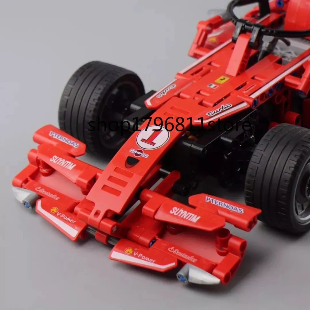 S701000 Technic серия RC автомобиль супер гоночный автомобиль F1 пульт дистанционного управления строительные блоки кирпичи детские игрушки рождественский подарок