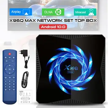 

X96Q Max Network Set Top Box Android 10.0 4K Quad-Core Support HDMI, WiFi, Bluetooth