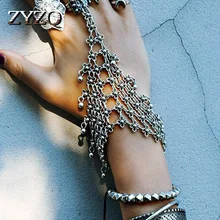 ZYZQ класса люкс в богемном стиле Винтаж Для женщин Браслеты с полным цветок объединенные браслеты для женщин оптом& оптом Коктейльные Вечерние аксессуары