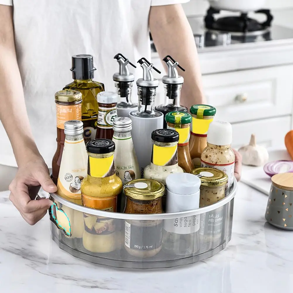 

Makeup Organizer Storage Case Holder 360 degree Rotating Kitchen Spice Rack