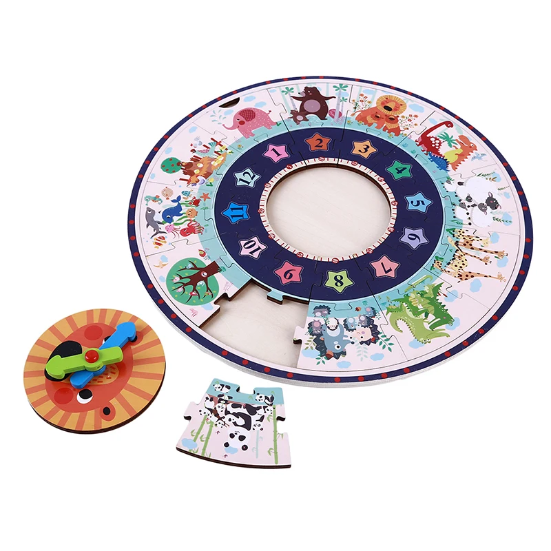 Дети DIY цифры часы обучающие игры и головоломки Ранние развивающие игрушки 3 лет когнитивное развитие обучающая игрушка