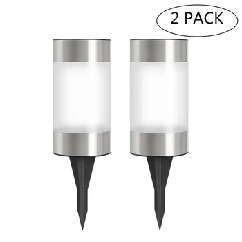

2pcs Solar Ground Lights Outdoor LED Lamp Beads Solar Disk Lights Waterproof with Light Sensor for Garden, Lawn