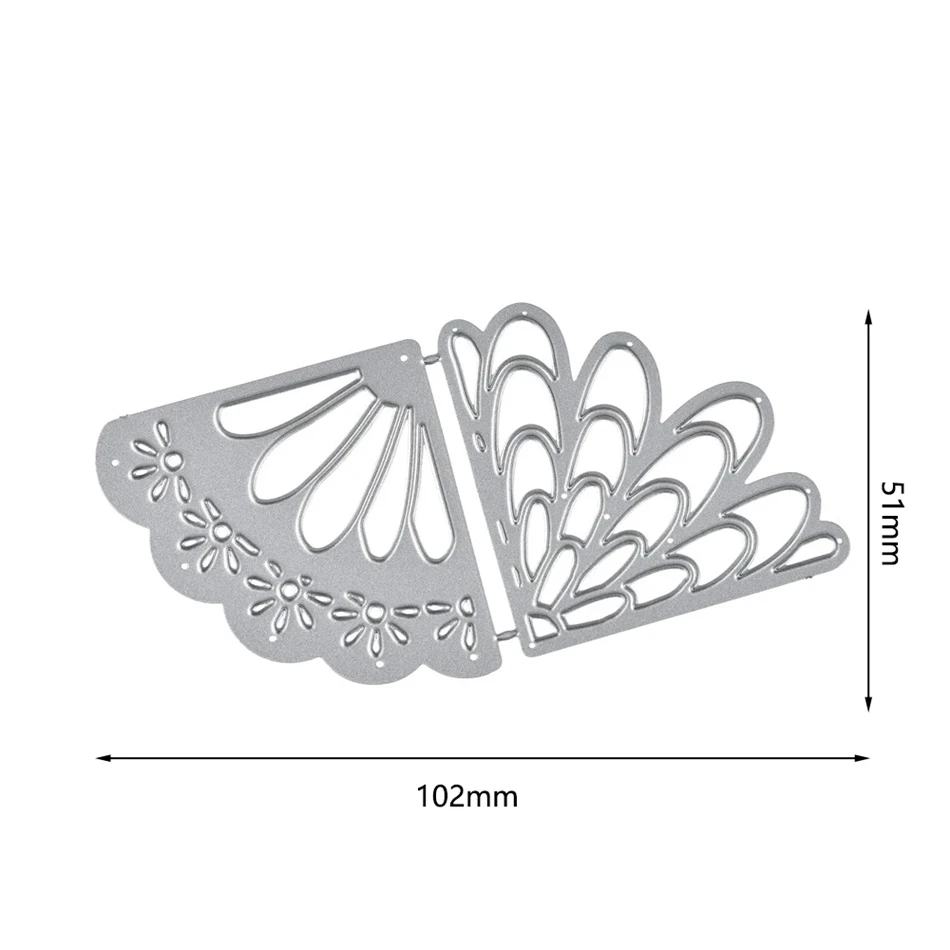 DiyArts Dies Cutting Dies Corner Lace Pattern Decoration Background Cutting Metal Cutting DIY Scrapbooking Card Album Embossing