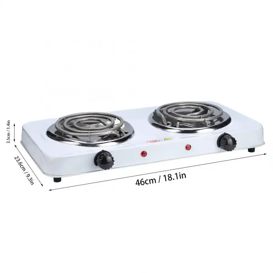 Electric Stove Electric Double Burners Hot Plate Countertop Buffet